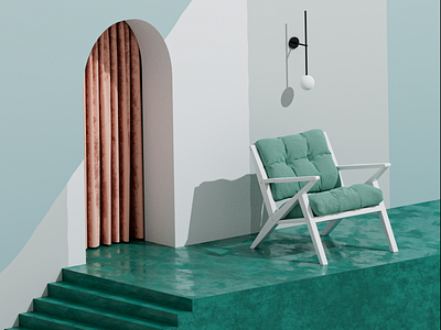 Exclusive Furniture 3D Rendering 3d artist b3d blender chair concept furniture furniture design interior modern render