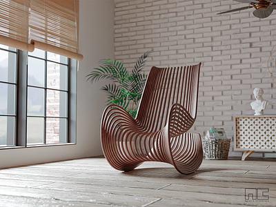 Parametric Chair - archviz 3d art 3d artist architecture blender concept design interior modern product render