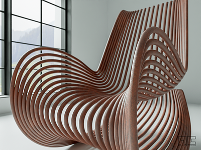 Parametric Chair perspective 3d art blender chair chair design design furniture modern perspective render sofa tanchem