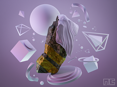 Rock Reveal 3d art 3d artist blender concept design graphics modern product render