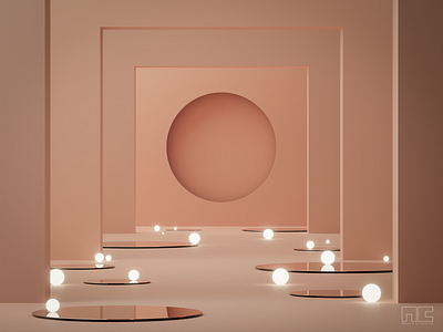 • Mirrored light • 3d 3d art 3d artist architecture blender concept design illustration modern render