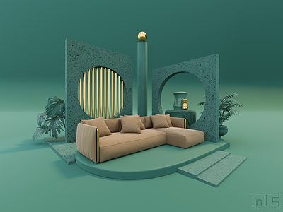 • Dreamy Architectural Explorations #1 • 3d art 3d artist blender concept design furniture modern render