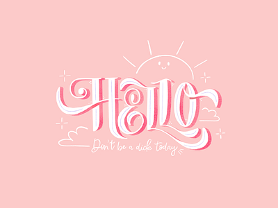 Lettering - Hello