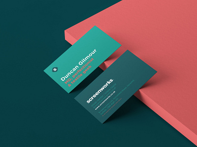 Screenworks - Design brand design business card business card design businesscard card design colour palette design graphic design