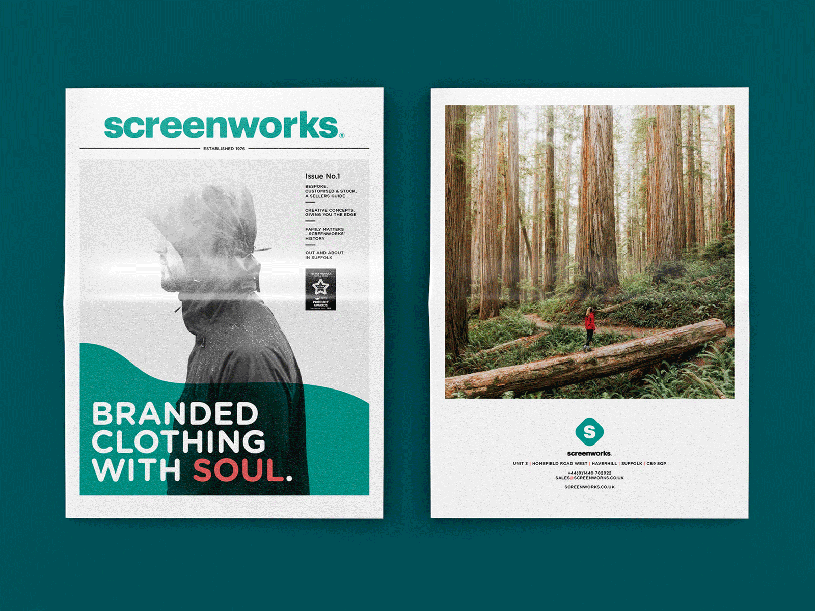 Screenworks - Newspaper Design clothing graphic design newspaper newspaper design page design page layout print print design printing