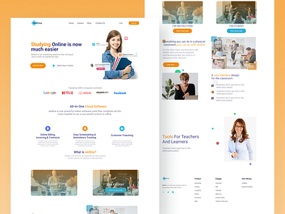 Learning Landing Page Design design landing page design ui design ux design web design