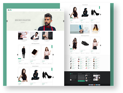 E-commerce landing page branding clean design e commerce ecommerce ecommerce shop feature homepage landing page design market performance saas sell ui ui design uiux ux design web web design website builder