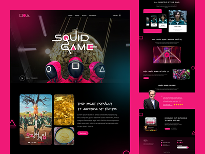 Squid Game landing page