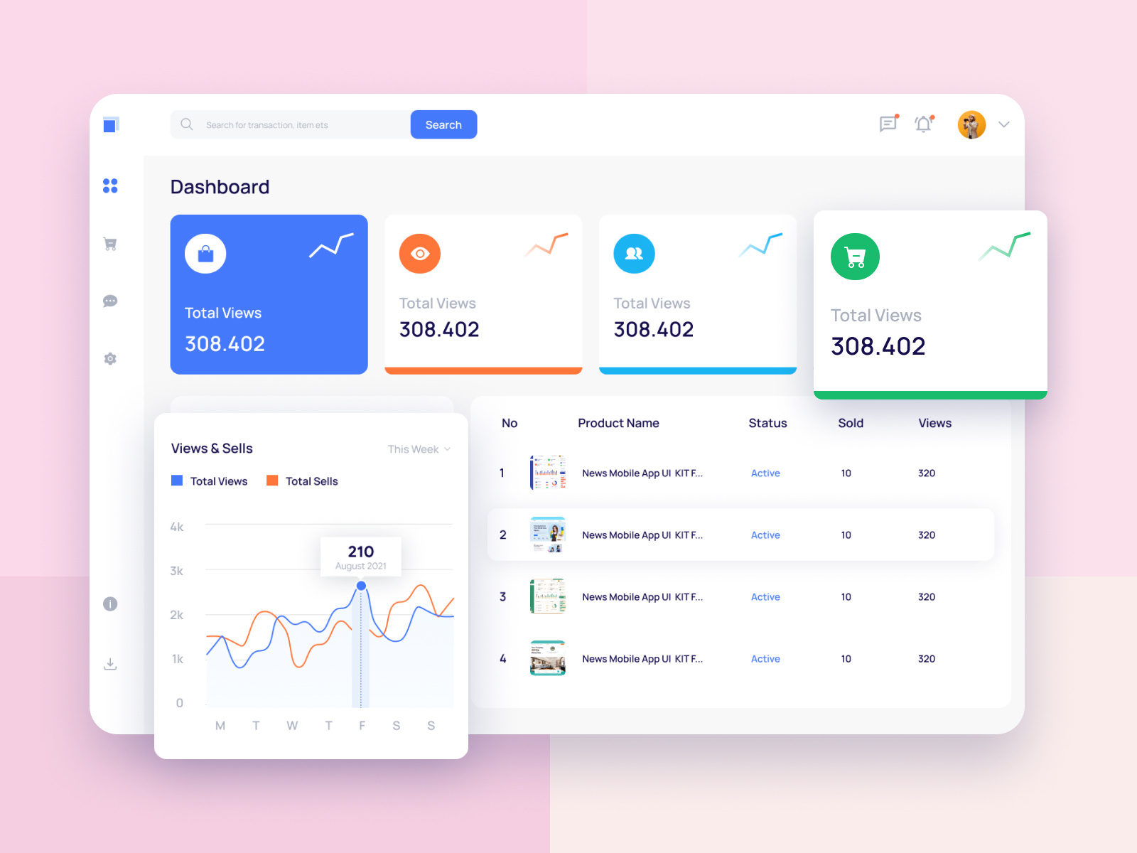 Web App Admin Dashboard by Ranu Hasan 🏅 on Dribbble