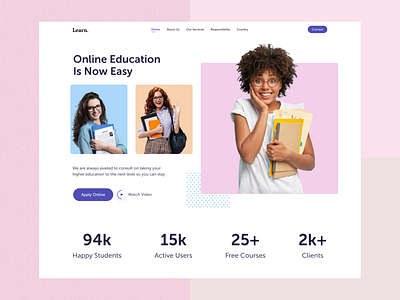 E-Learning Landing Page