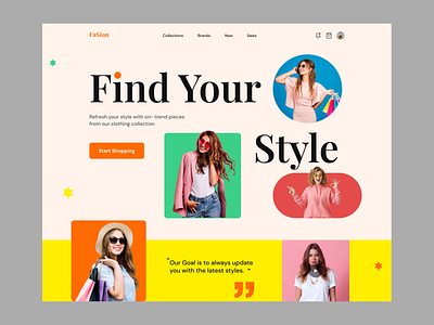 Fashion Landing Page beauty clean clothing brand clothing company clothing website e shop ecommerce fashion fashion landing page fashion web landing page mens clothig menswear online shop outfits style trending tshirt web ui womens clothing