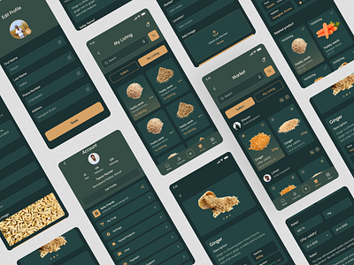 Agriculture App Design Concept agriculture agro analytics app app design concept countryside crops design farm farming fields green maps monitoring nature smart app ux vegetation weather