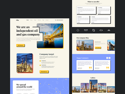 Gas & Fuel landing page agenship clean company design fuel fuel company gas gas company landing page landing page design minimal oil oil company ship ui ui design ux ux design web