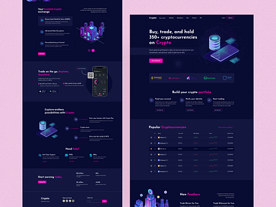 Cyber security landing page design