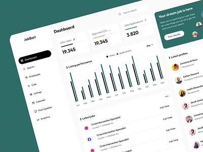JobBari - Dashboard UI Concept