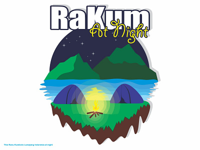 rakum at night animation art design flat illustration illustrator minimal vector web