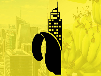 Banana City animation art design flat illustration illustrator logo minimal typography vector