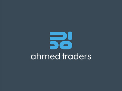 Ahmed Traders ahmad ahmed arabic branding design flat geometric identity lettering logo minimal type typography vector