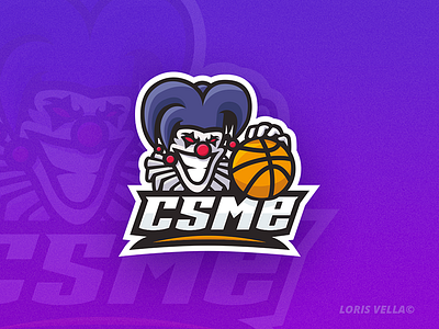 CSME Basketball bad basketball clown devil drawing football gamer gaming illustration sport team typo