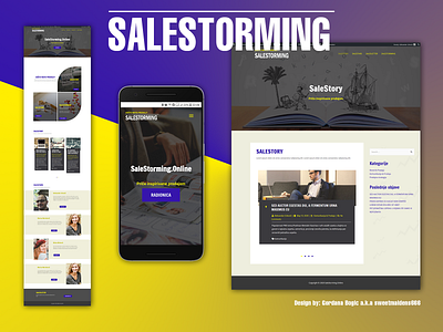 Salestorming - Wordpress Website Design graphic design mockup psd salestoming web web design website design wordpress