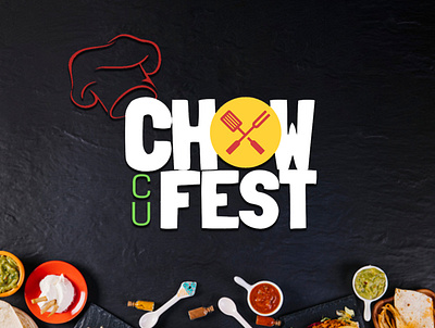ChowFest branding campus chow chowfest design eat fest food logo