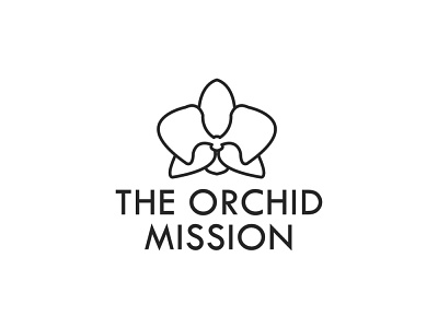 TheOrchidMission branding design flower illustrator logo mission ngo orchid vector