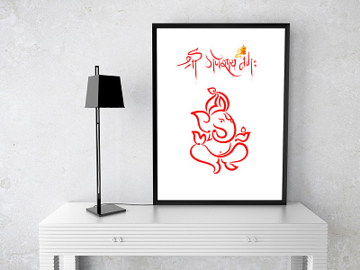 Jai Shree Ganesha branding design ganesha ganpati bappa morya graphic design illustraion illustrator loard ganesha loard ganesha lord typography vector