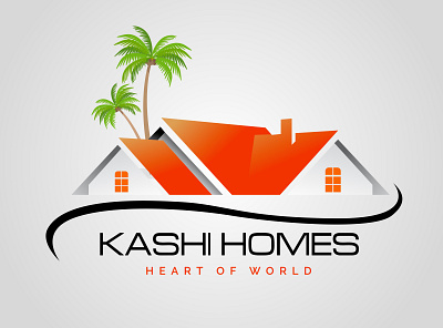 Kashi Homes abstract app black brand design illustration loard ganesha logo typography ui ux vector