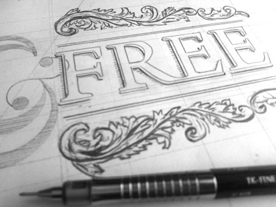 Wild&Free hand handlettering lettering letters sketch type typography