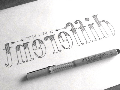 Think different create handlettering type typography