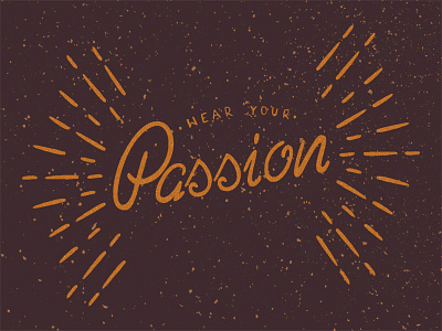 Wear Your Passion create graphicdesign handlettering illustration lettering passion type typography