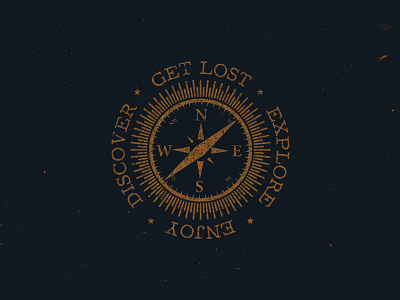 Get Lost adventure badge create font graphics typography wild