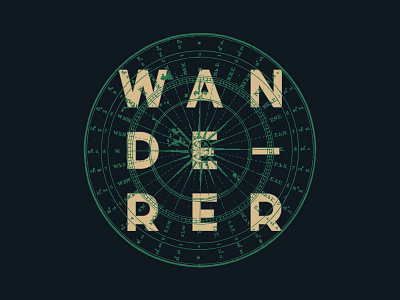 Wanderer apparel art design font graphics nature print typography wanderer wilderness