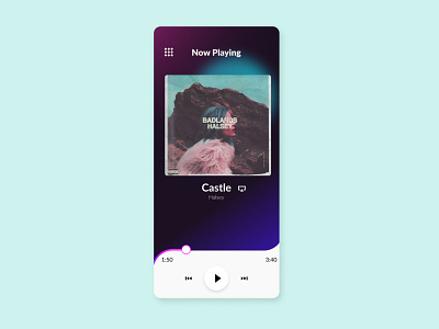 DailyUI 009 || Music player