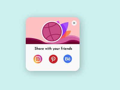 DailyUI 010 || Social share dailyui dailyuichallenge design designs illustration share socialshare ui uidesign uiux vector