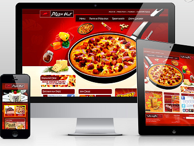 Pizza Hut Responsive website