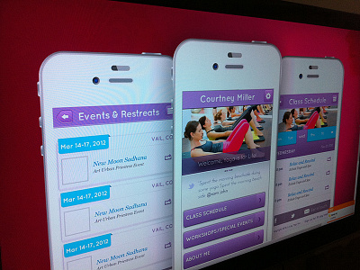 Yoga Mobile App ui ux