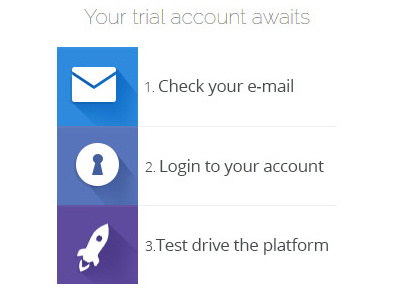 Flat Icon for signup process