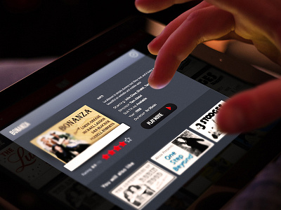 PlayNow directory ipad app ipad ui mobile directory movie ui ux