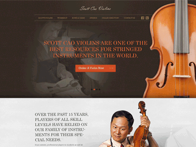 Scottviolins free freelance designer freelance website designer freelancer header home page interface menu psd red web website