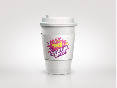 Smoothie Boost color flat logo freelance logo designer juice log design logo logo designer product design