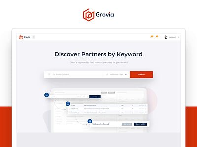 Grovia Web Application admin ui best freelancer contact details directory freelancer keyword keyword research search bar search results uiux web admin web application design web apps web directory webapp design webapplication webapps website website design