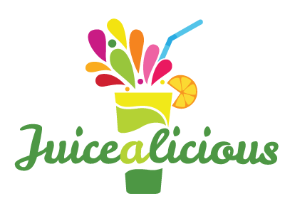 Juicealicious brand branding clean clean design color colorful flat freelance freelancer fruite icons illustration juice logo logo design logos smoothie splash typography