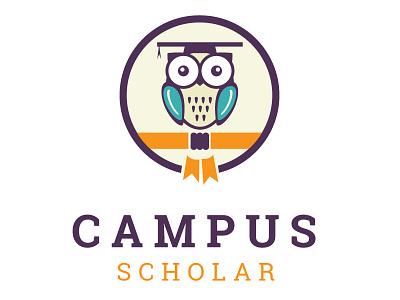 Campus Scholar Banding Concept V2 app bird brand branding campus freelance logo designer logo logo design mobile app scholar uinverstiy virtual campus