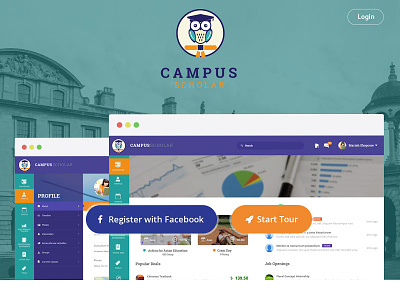 Admin admin branding collage inhouse ui university ux web development web portal website design