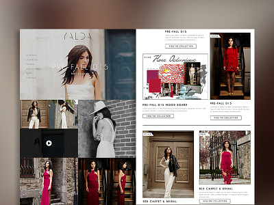 YALDA FASHION DESIGNER WEBSITE REBRAND Shopify Store ecommerce ecommerce app ecommerce design ecommerce shop ecommerce website fashion landing page shop shop design shopify shopify design shopify plus shopify store shopify theme shopify website theme ui ux cloths web page wordpress