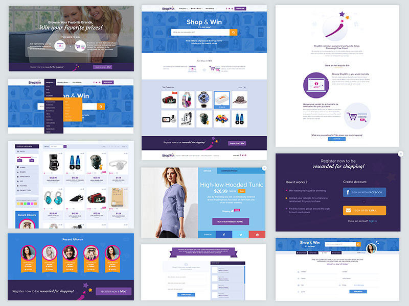 ShopWin Web Elements by Shakil Ali on Dribbble