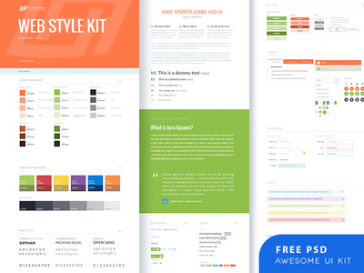 Free Ui Kit Psd By 11thagency
