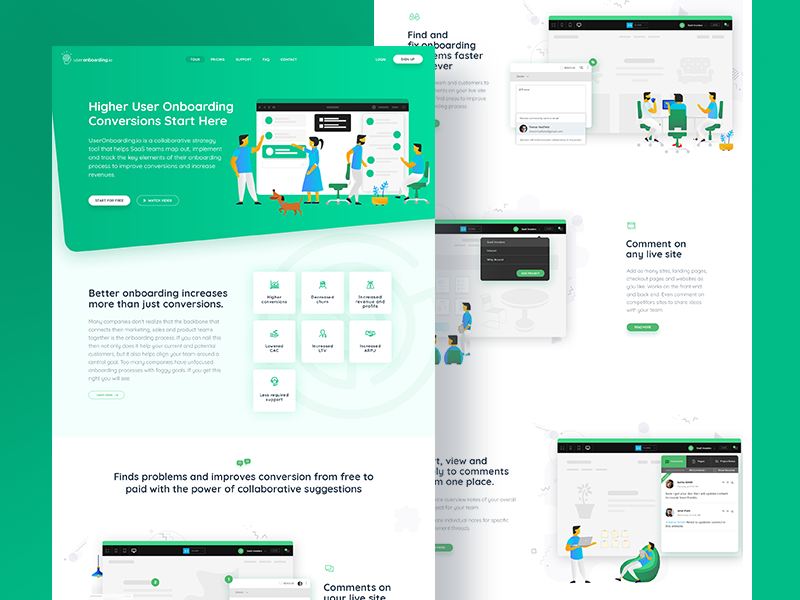 User OnBoarding Web Layout by Shakil Ali for 11thagency on Dribbble