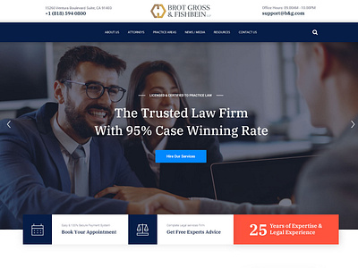 BGF Law Firm Home Page design